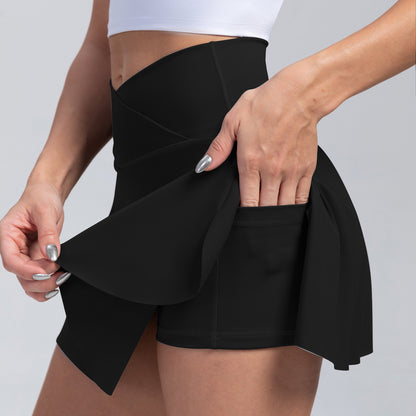 Sports skirts, yoga shorts, tennis skirts, fitness clothes, outdoor high waisted yoga clothes for women