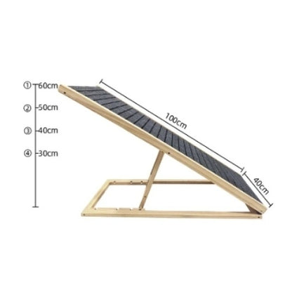 Dog Bed Ramp, Extra Wide For Excellent Traction, Pet Ramp For Small Dogs To Get On The Sofa Car