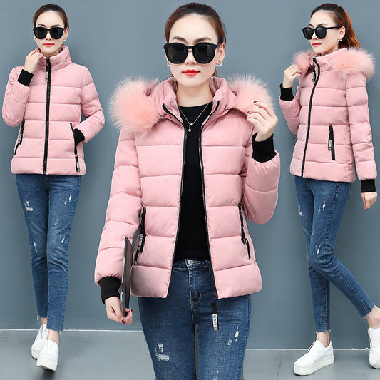 Winter padded jacket students short down padded jacket