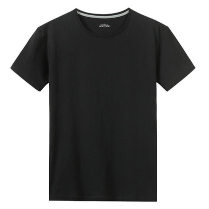 Men S Solid Color Cotton Short Sleeved T Shirt