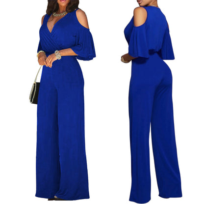 Sexy Fashion Loose Wide-Leg Jumpsuit