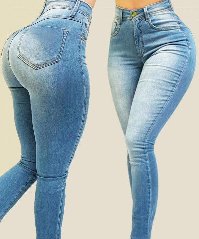 High waist elastic slim Leggings