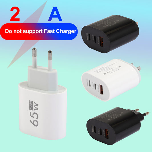 Chargeur de téléphone portable Type-C 2A USB + 2PD multiport tête de charge de voyage américaine et européenne