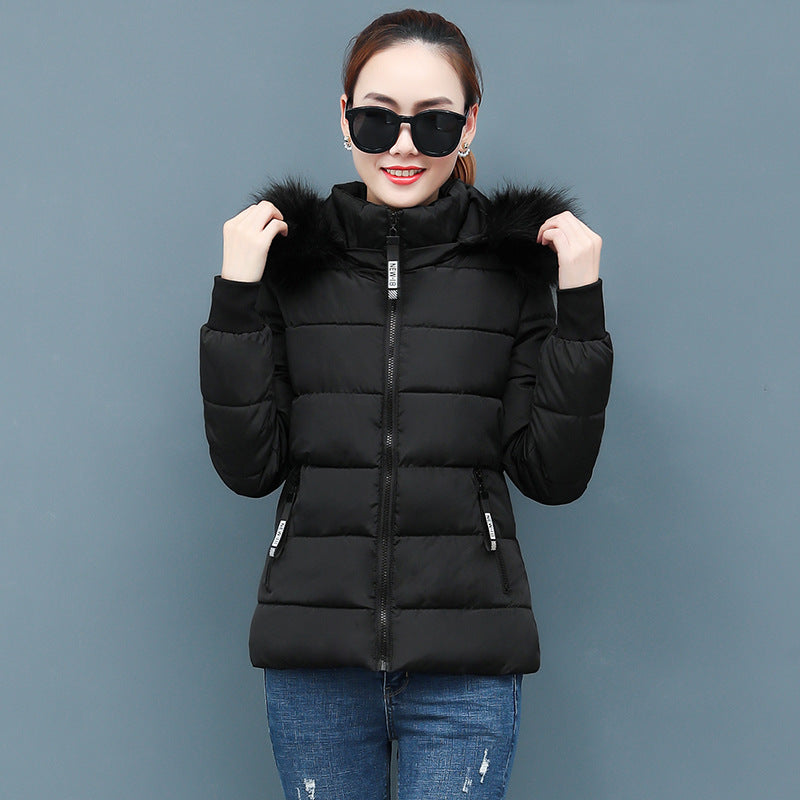 Winter padded jacket students short down padded jacket