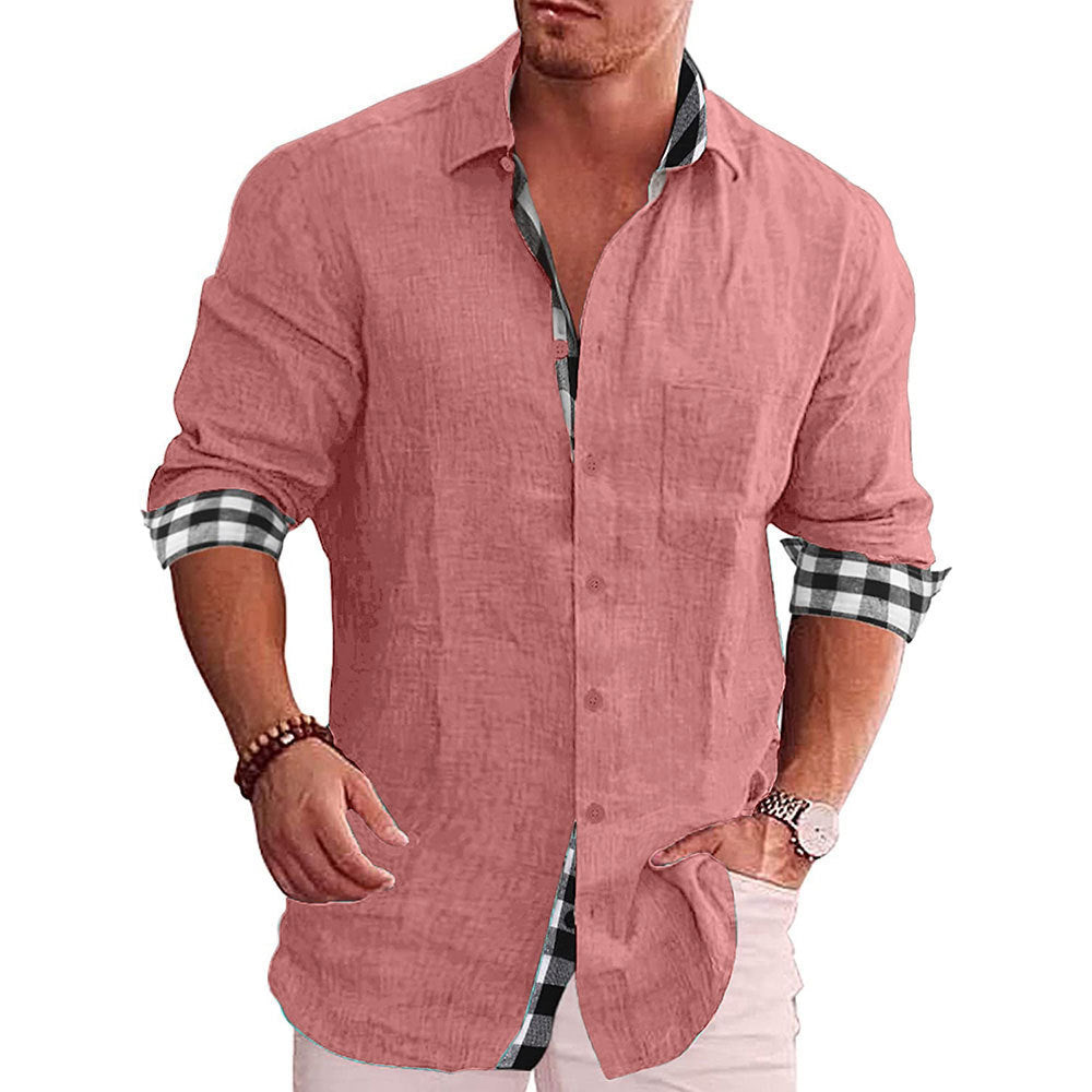 European And American Casual Men's casual shirt