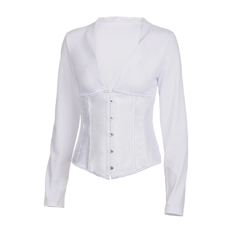 Ladies Blouse With Back Tie Rope