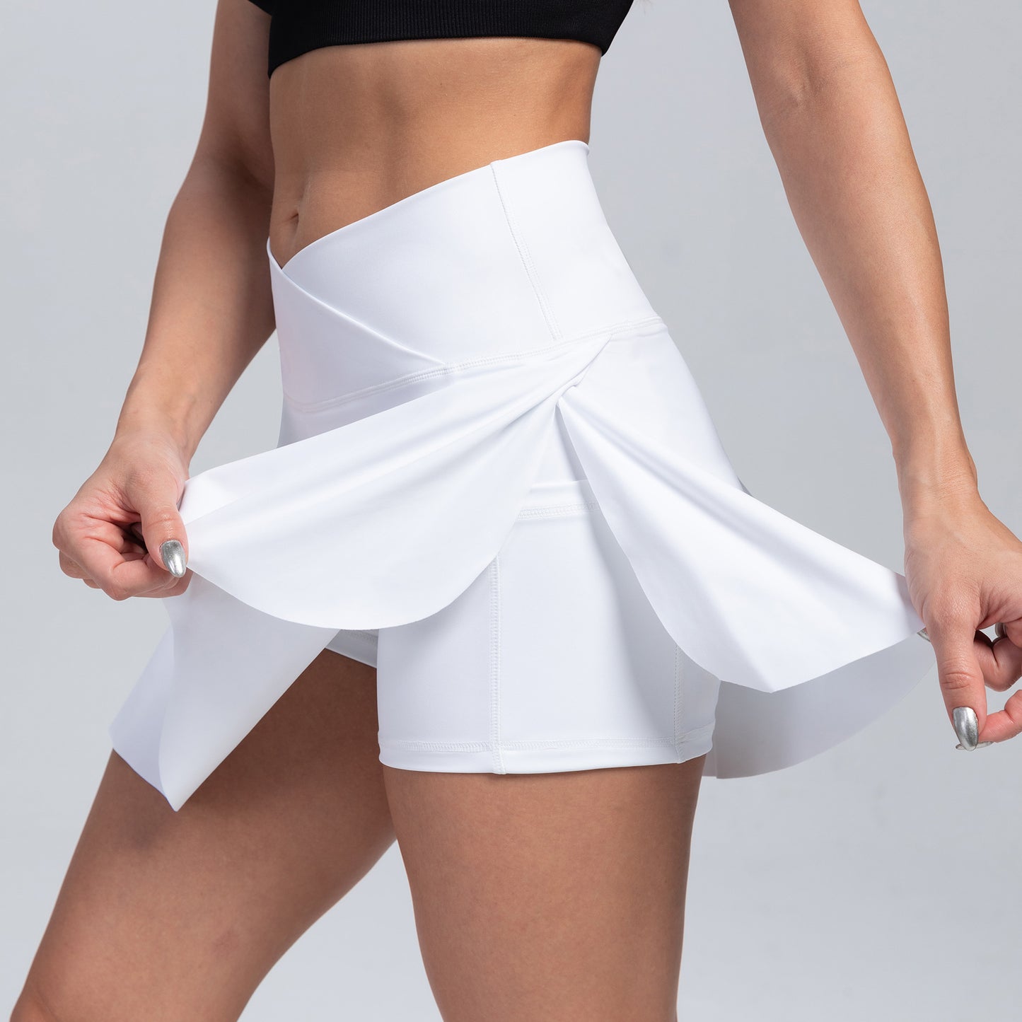 Sports skirts, yoga shorts, tennis skirts, fitness clothes, outdoor high waisted yoga clothes for women