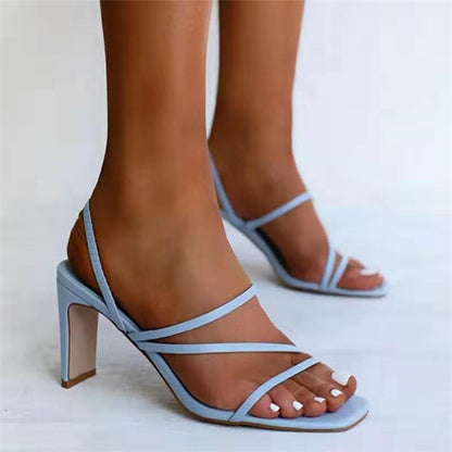 Plus size womens high heel sandals