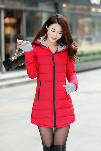 Down Padded Jacket Padded Hooded Gloves Padded Jacket Winter Coat Padded Jacket