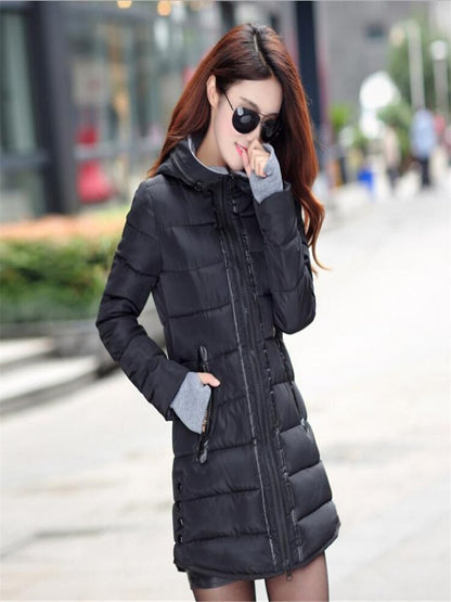 Down Padded Jacket Padded Hooded Gloves Padded Jacket Winter Coat Padded Jacket