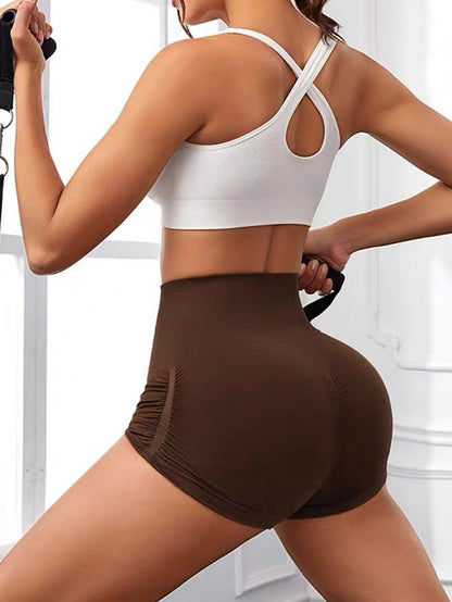 Workout Shorts For Women Scrunch Butt Lifting High Waisted Yoga Gym Seamless Booty Biker Shorts