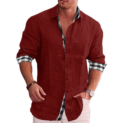 European And American Casual Men's casual shirt