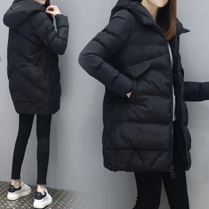 Korean Winter Large Size Loose Hooded Cotton Jacket Jacket