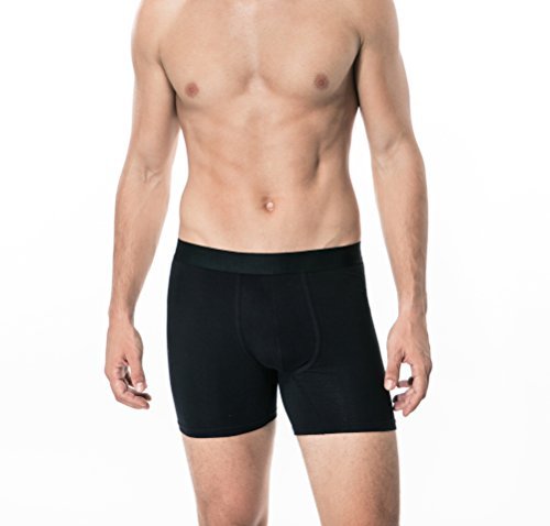 2 Pcs Boxer Brief L Black A387-003