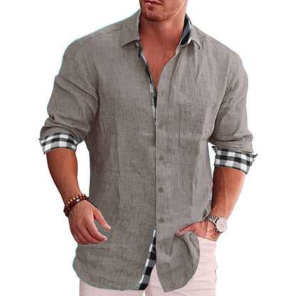 European And American Casual Men's casual shirt