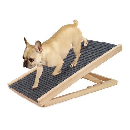 Dog Bed Ramp, Extra Wide For Excellent Traction, Pet Ramp For Small Dogs To Get On The Sofa Car