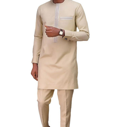 Men's Embroidered Fashion Party Casual Suit