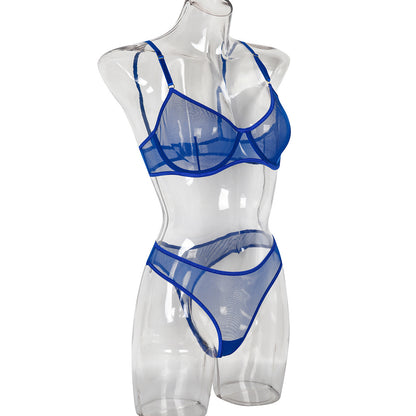 Perspective Style Set With Two Pieces Of Suspender Underwear