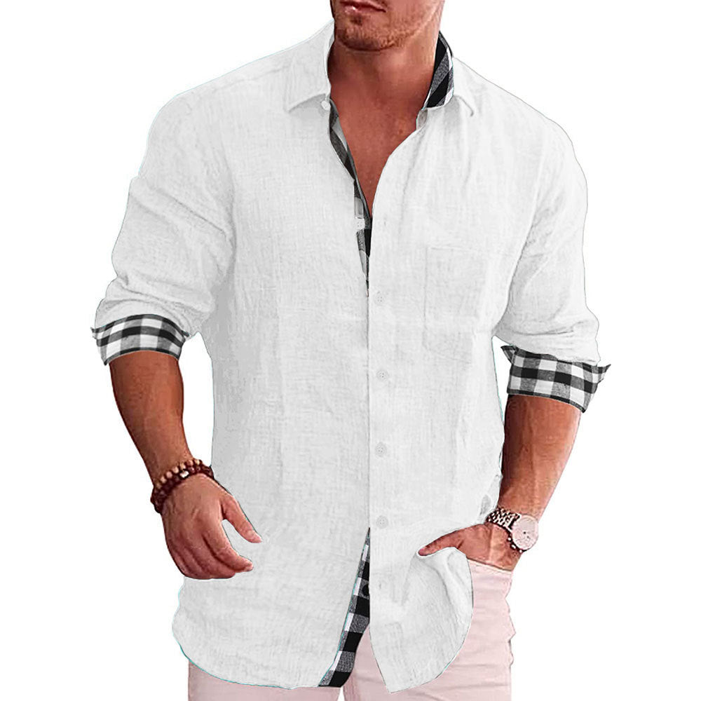 European And American Casual Men's casual shirt