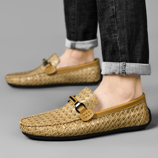 Slip-on Casual Leather Shoes Summer Plus Size