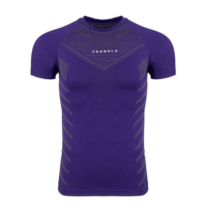 Tight Sports Fitness Summer Small Round Neck Short Sleeve